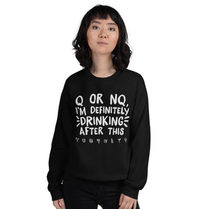Open image in slideshow, unisex sweatshirt: q or nq
