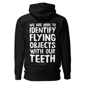 Open image in slideshow, unisex hoodie - identifying flying objects (double sided)
