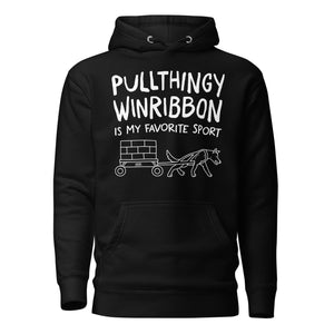 Open image in slideshow, unisex hoodie: pullthingy winribbon
