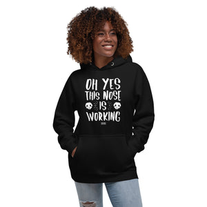 Open image in slideshow, unisex hoodie: this nose is working
