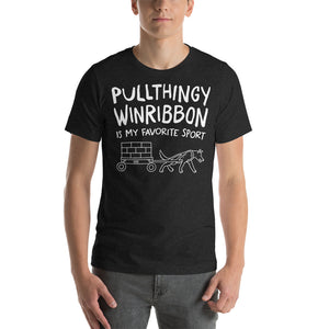 Open image in slideshow, unisex t-shirt: pullthingy winribbon
