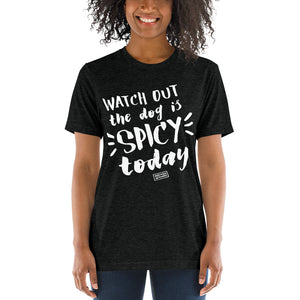 Open image in slideshow, unisex tri-blend t-shirt: spicy today (and every day)
