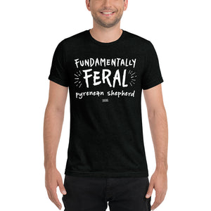 Open image in slideshow, unisex tri-blend t-shirt: pyr sheps feral
