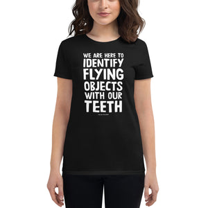 women's fitted t-shirt: identifying flying objects