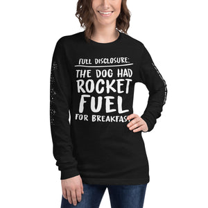 Open image in slideshow, unisex long sleeve tee - rocket fuel super edition
