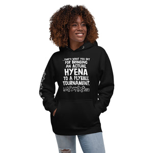 Open image in slideshow, unisex hoodie: hyena flyball
