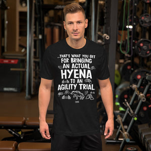 Open image in slideshow, unisex t-shirt: hyena agility
