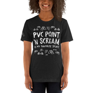 Open image in slideshow, unisex t-shirt: pvc point &#39;n scream
