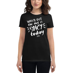 Open image in slideshow, women&#39;s fitted t-shirt: spicy
