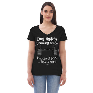 Open image in slideshow, women&#39;s recycled v-neck: agility drinking game
