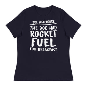 Open image in slideshow, women&#39;s relaxed fit t-shirt: rocket fuel
